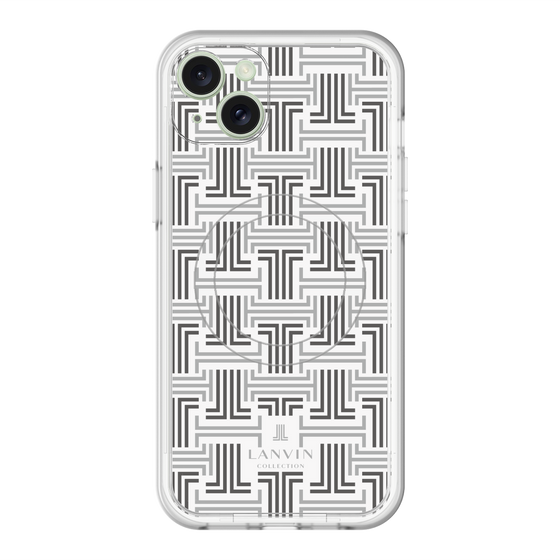 スリムプロテクションプレミアムケース with MagSafe［ LANVIN COLLECTION - モノグラム ］