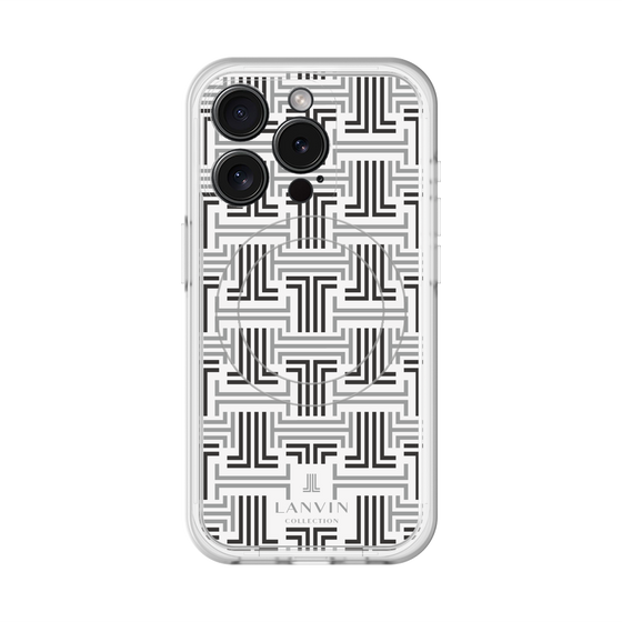 スリムプロテクションプレミアムケース with MagSafe［ LANVIN COLLECTION - モノグラム ］