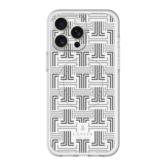 スリムプロテクションプレミアムケース with MagSafe［ LANVIN COLLECTION - モノグラム ］