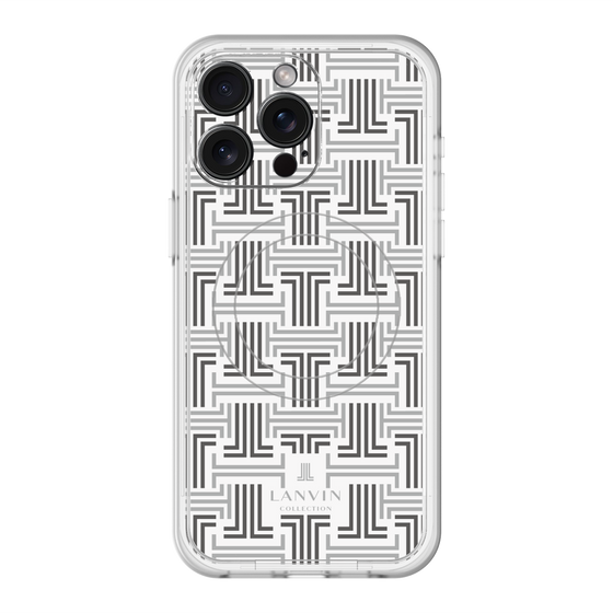スリムプロテクションプレミアムケース with MagSafe［ LANVIN COLLECTION - モノグラム ］