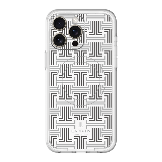 スリムプロテクションプレミアムケース with MagSafe［ LANVIN COLLECTION - モノグラム ］