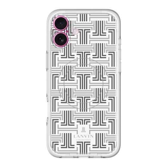 スリムプロテクションプレミアムケース with MagSafe［ LANVIN COLLECTION - モノグラム ］