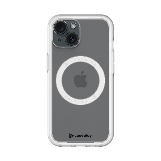 スリムプロテクションプレミアムケース with MagSafe［ オリジナル - caseplayロゴ - ブラック/A ］