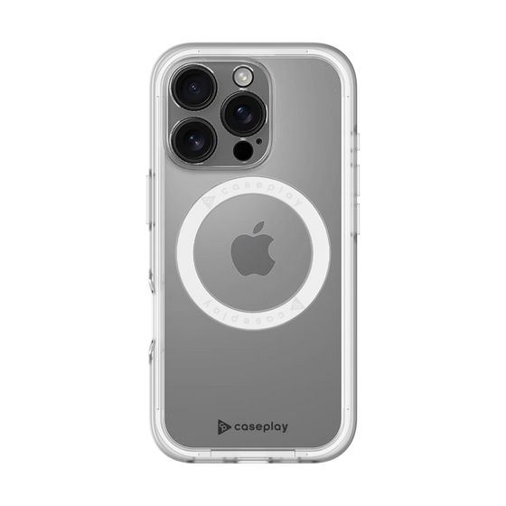 スリムプロテクションプレミアムケース with MagSafe［ オリジナル - caseplayロゴ - ブラック/A ］