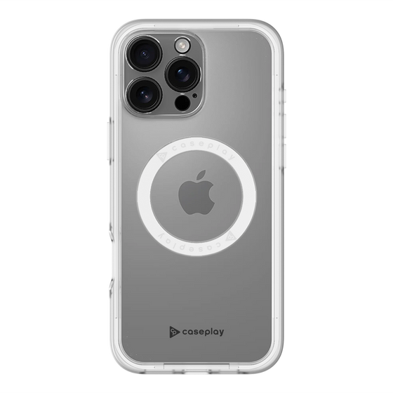スリムプロテクションプレミアムケース with MagSafe［ オリジナル - caseplayロゴ - ブラック/A ］