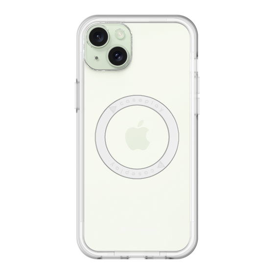 スリムプロテクションプレミアムケース with MagSafe［ オリジナル - caseplayロゴ - ホワイト/A ］