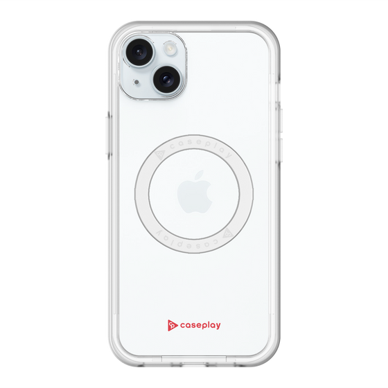スリムプロテクションプレミアムケース with MagSafe［ オリジナル - caseplayロゴ - レッド/A ］