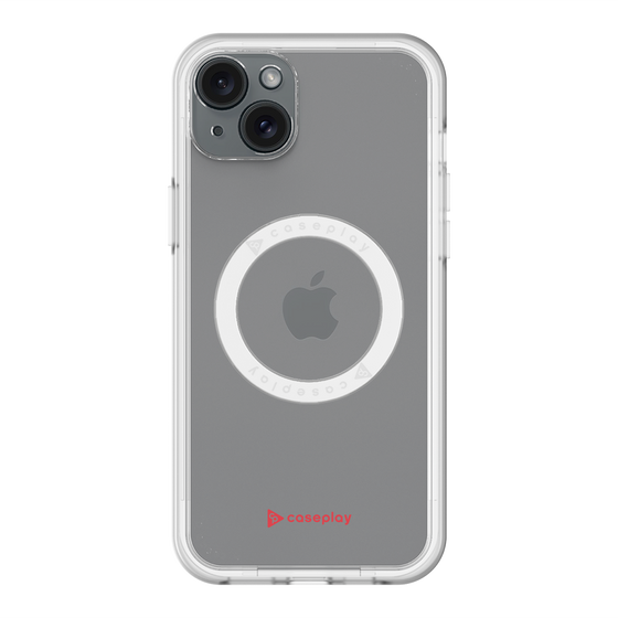スリムプロテクションプレミアムケース with MagSafe［ オリジナル - caseplayロゴ - レッド/A ］