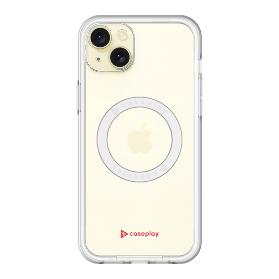 スリムプロテクションプレミアムケース with MagSafe［ オリジナル - caseplayロゴ - レッド/A ］