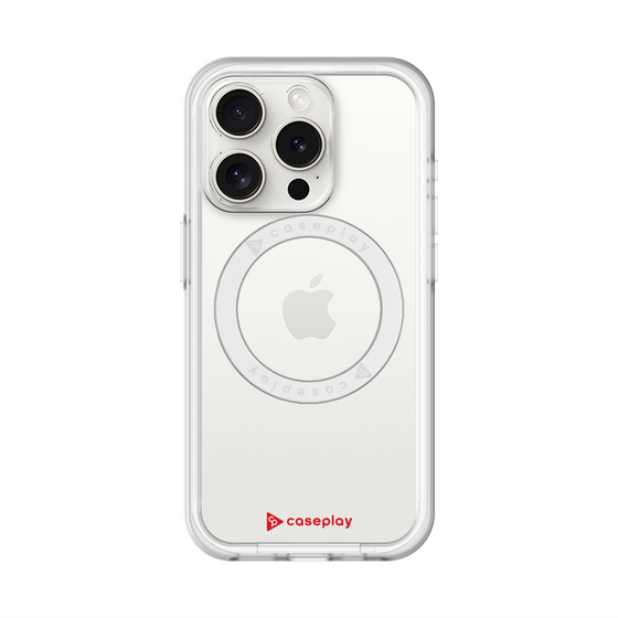スリムプロテクションプレミアムケース with MagSafe［ オリジナル - caseplayロゴ - レッド/A ］