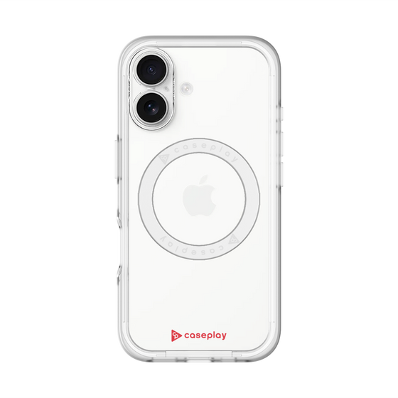 スリムプロテクションプレミアムケース with MagSafe［ オリジナル - caseplayロゴ - レッド/A ］