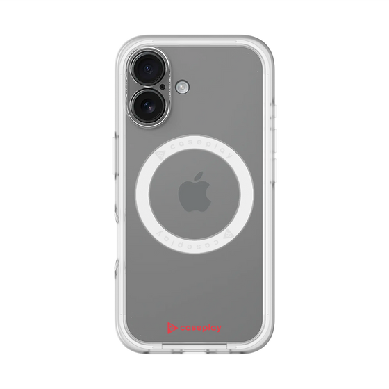 スリムプロテクションプレミアムケース with MagSafe［ オリジナル - caseplayロゴ - レッド/A ］