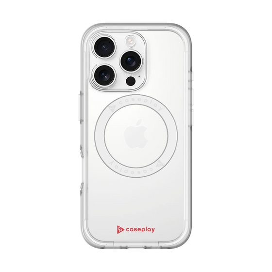 スリムプロテクションプレミアムケース with MagSafe［ オリジナル - caseplayロゴ - レッド/A ］