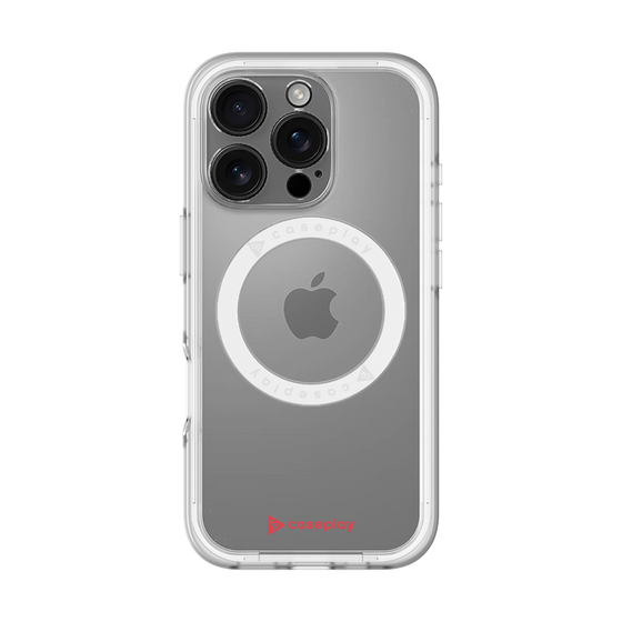 スリムプロテクションプレミアムケース with MagSafe［ オリジナル - caseplayロゴ - レッド/A ］