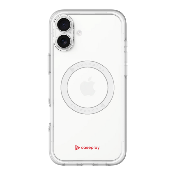 スリムプロテクションプレミアムケース with MagSafe［ オリジナル - caseplayロゴ - レッド/A ］