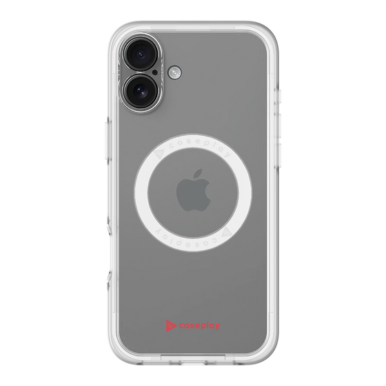 スリムプロテクションプレミアムケース with MagSafe［ オリジナル - caseplayロゴ - レッド/A ］
