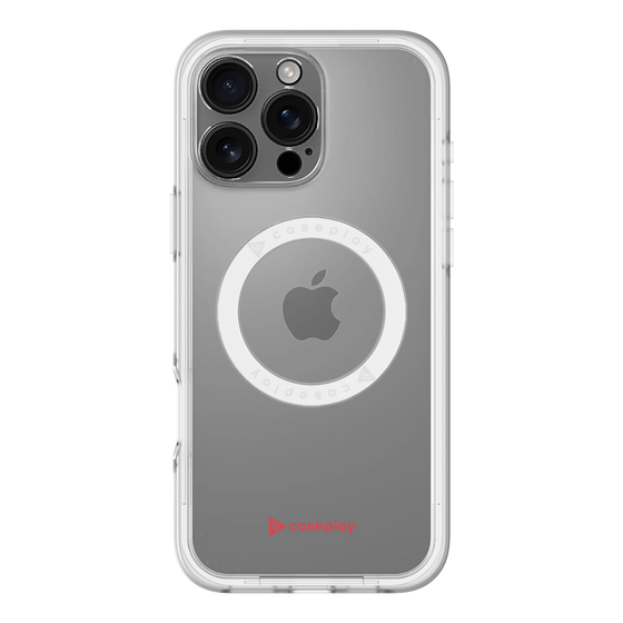 スリムプロテクションプレミアムケース with MagSafe［ オリジナル - caseplayロゴ - レッド/A ］