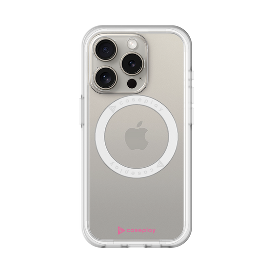 スリムプロテクションプレミアムケース with MagSafe［ オリジナル - caseplayロゴ - ピンク/A ］