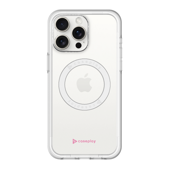 スリムプロテクションプレミアムケース with MagSafe［ オリジナル - caseplayロゴ - ピンク/A ］