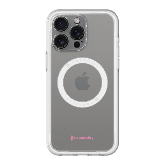 スリムプロテクションプレミアムケース with MagSafe［ オリジナル - caseplayロゴ - ピンク/A ］