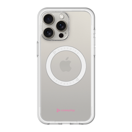 スリムプロテクションプレミアムケース with MagSafe［ オリジナル - caseplayロゴ - ピンク/A ］