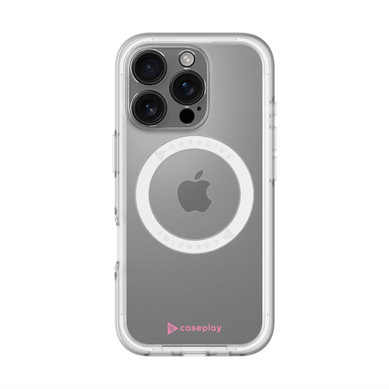 スリムプロテクションプレミアムケース with MagSafe［ オリジナル - caseplayロゴ - ピンク/A ］