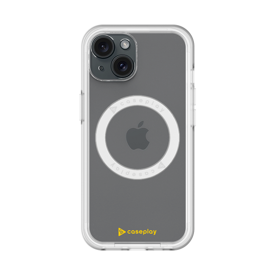 スリムプロテクションプレミアムケース with MagSafe［ オリジナル - caseplayロゴ - イエロー/A ］