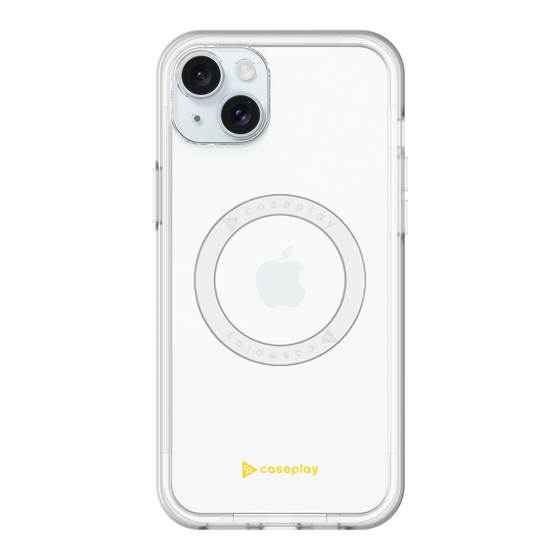 スリムプロテクションプレミアムケース with MagSafe［ オリジナル - caseplayロゴ - イエロー/A ］