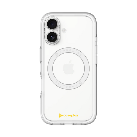 スリムプロテクションプレミアムケース with MagSafe［ オリジナル - caseplayロゴ - イエロー/A ］