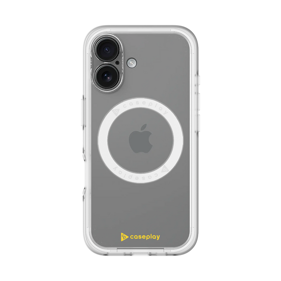 スリムプロテクションプレミアムケース with MagSafe［ オリジナル - caseplayロゴ - イエロー/A ］