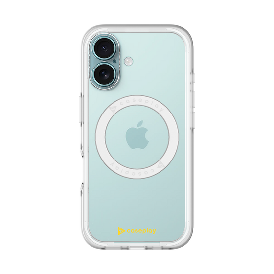スリムプロテクションプレミアムケース with MagSafe［ オリジナル - caseplayロゴ - イエロー/A ］