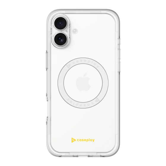 スリムプロテクションプレミアムケース with MagSafe［ オリジナル - caseplayロゴ - イエロー/A ］
