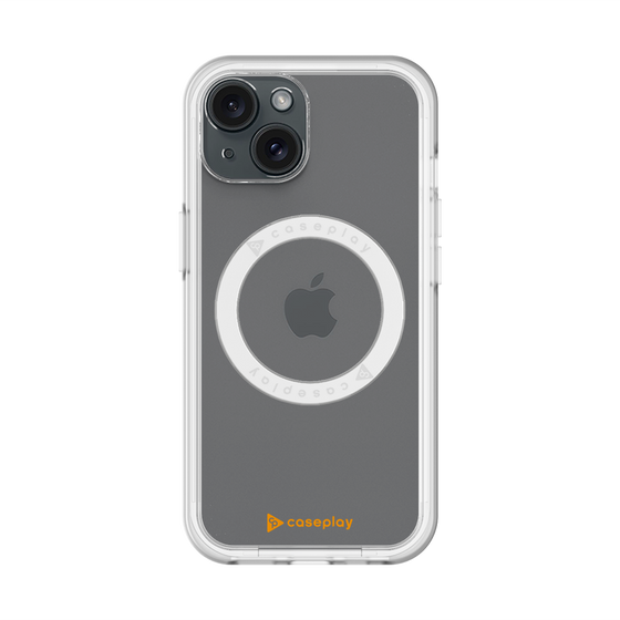 スリムプロテクションプレミアムケース with MagSafe［ オリジナル - caseplayロゴ - オレンジ/A ］