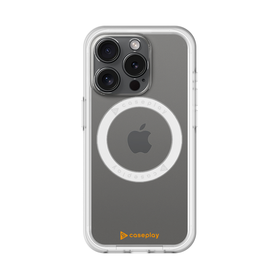 スリムプロテクションプレミアムケース with MagSafe［ オリジナル - caseplayロゴ - オレンジ/A ］