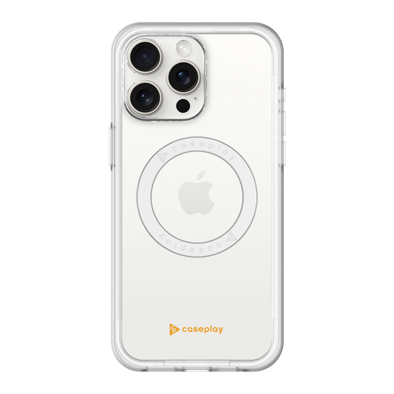 スリムプロテクションプレミアムケース with MagSafe［ オリジナル - caseplayロゴ - オレンジ/A ］