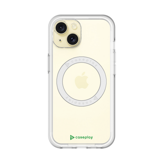 スリムプロテクションプレミアムケース with MagSafe［ オリジナル - caseplayロゴ - グリーン/A ］