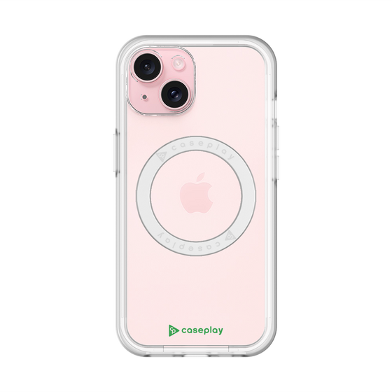 スリムプロテクションプレミアムケース with MagSafe［ オリジナル - caseplayロゴ - グリーン/A ］