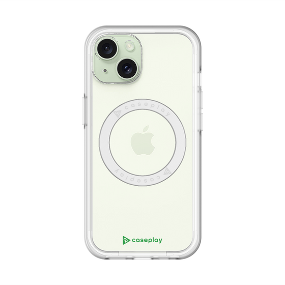 スリムプロテクションプレミアムケース with MagSafe［ オリジナル - caseplayロゴ - グリーン/A ］