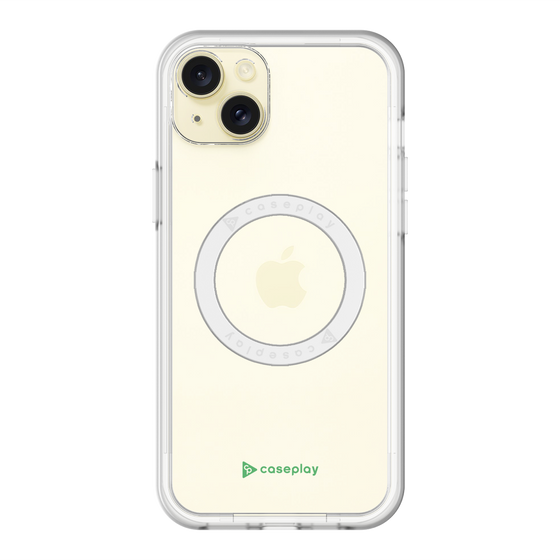 スリムプロテクションプレミアムケース with MagSafe［ オリジナル - caseplayロゴ - グリーン/A ］