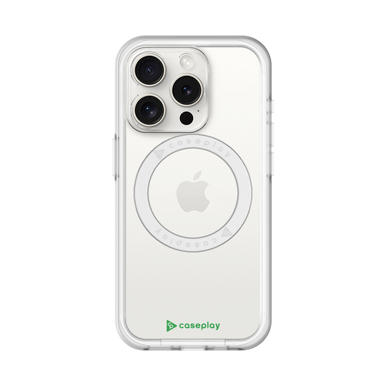 スリムプロテクションプレミアムケース with MagSafe［ オリジナル - caseplayロゴ - グリーン/A ］