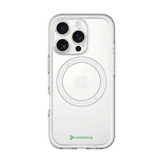 スリムプロテクションプレミアムケース with MagSafe［ オリジナル - caseplayロゴ - グリーン/A ］