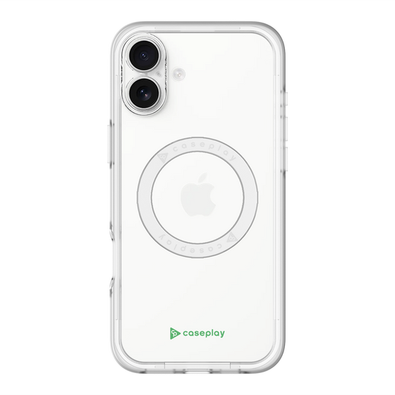 スリムプロテクションプレミアムケース with MagSafe［ オリジナル - caseplayロゴ - グリーン/A ］