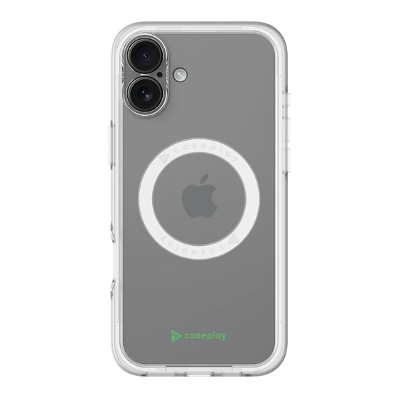 スリムプロテクションプレミアムケース with MagSafe［ オリジナル - caseplayロゴ - グリーン/A ］