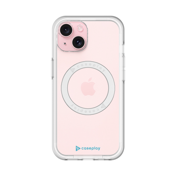 スリムプロテクションプレミアムケース with MagSafe［ オリジナル - caseplayロゴ - ライトブルー/A ］