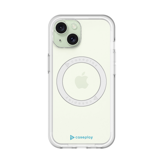 スリムプロテクションプレミアムケース with MagSafe［ オリジナル - caseplayロゴ - ライトブルー/A ］