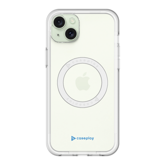 スリムプロテクションプレミアムケース with MagSafe［ オリジナル - caseplayロゴ - ブルー/A ］