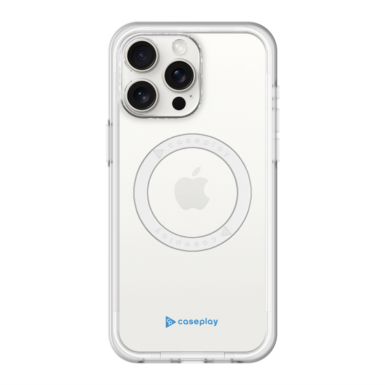 スリムプロテクションプレミアムケース with MagSafe［ オリジナル - caseplayロゴ - ブルー/A ］