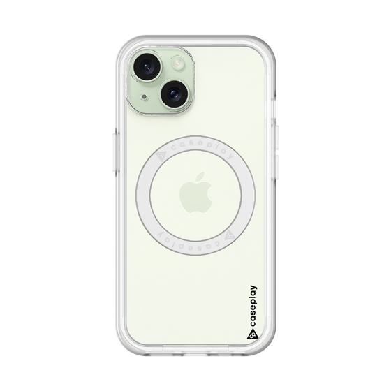 スリムプロテクションプレミアムケース with MagSafe［ オリジナル - caseplayロゴ - ブラック/B ］