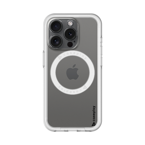 スリムプロテクションプレミアムケース with MagSafe［ オリジナル - caseplayロゴ - ブラック/B ］
