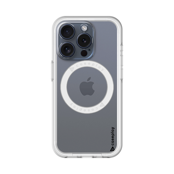 スリムプロテクションプレミアムケース with MagSafe［ オリジナル - caseplayロゴ - ブラック/B ］